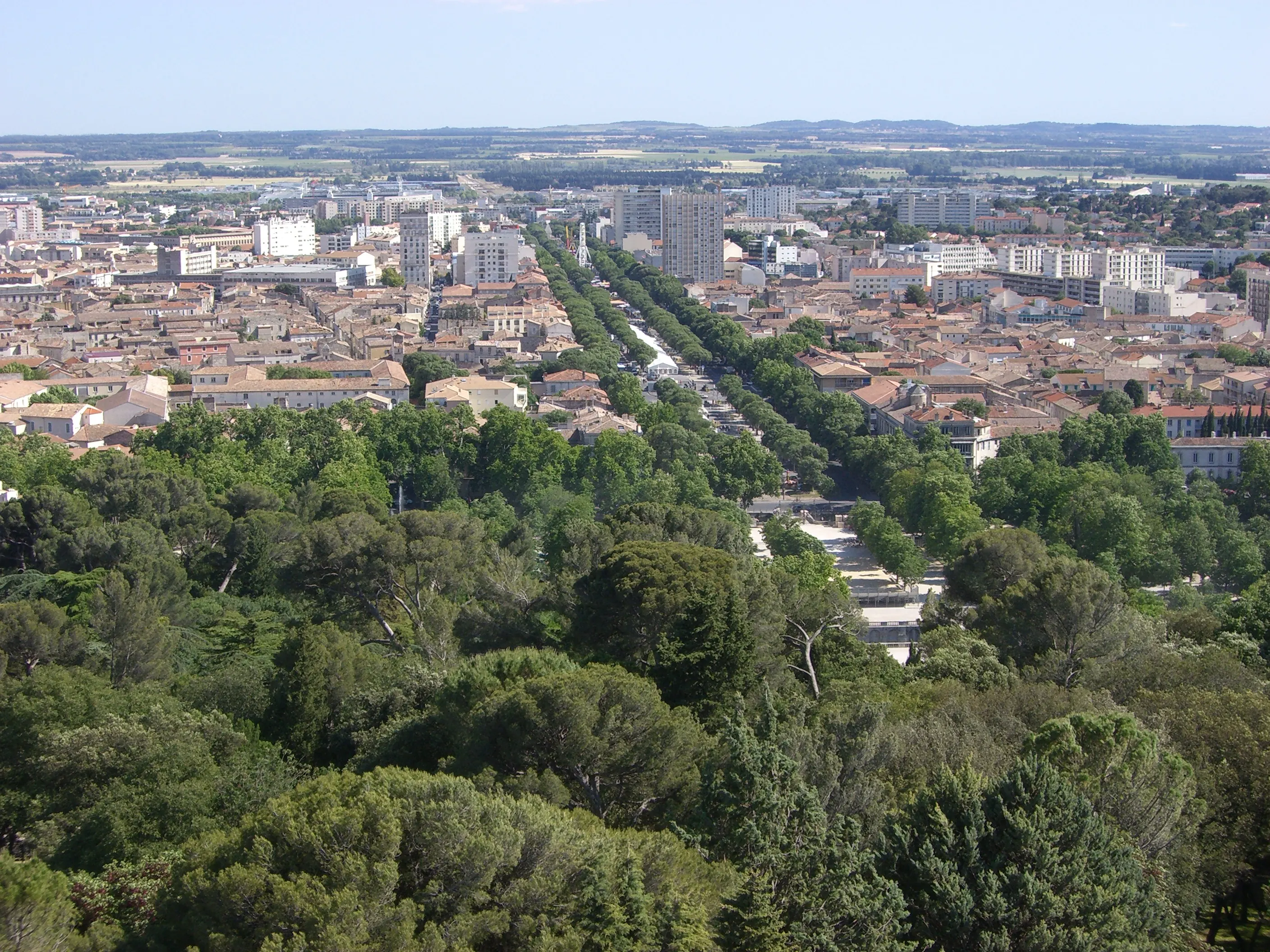 2006 Jun - Panorama view of city Nîmes from Tour Magne - Nîmes